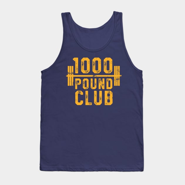 1000 Pound Club T-Shirt Powerlifting Strong Weight Training Tank Top by 14thFloorApparel